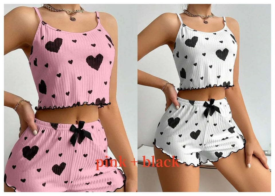 Double Love – 2-in-1 Heart Pajama Set