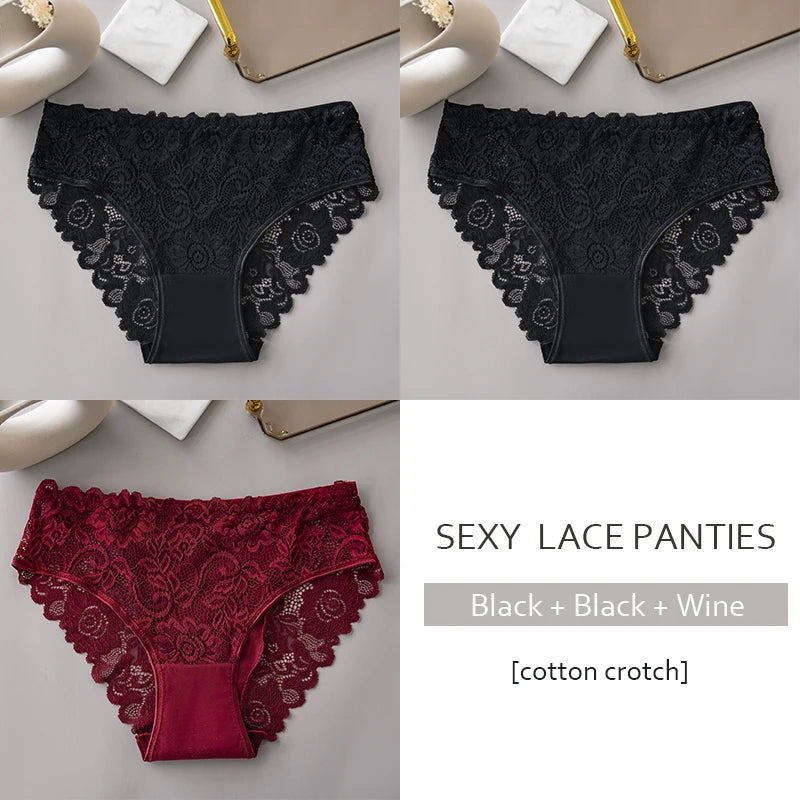 "Triple Temptation Lace Set"