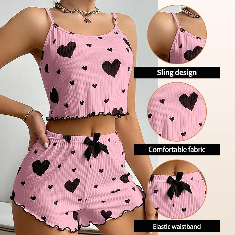 Double Love – 2-in-1 Heart Pajama Set