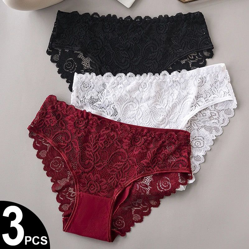 "Triple Temptation Lace Set"