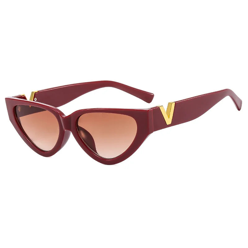 Luxury vintage sunglasses with UV400 protection