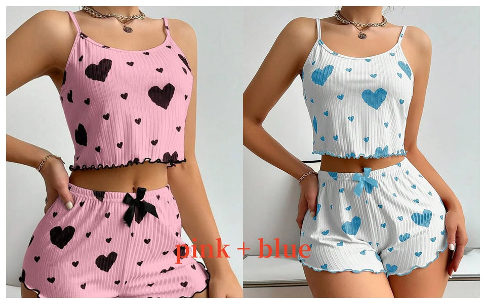 Double Love – 2-in-1 Heart Pajama Set