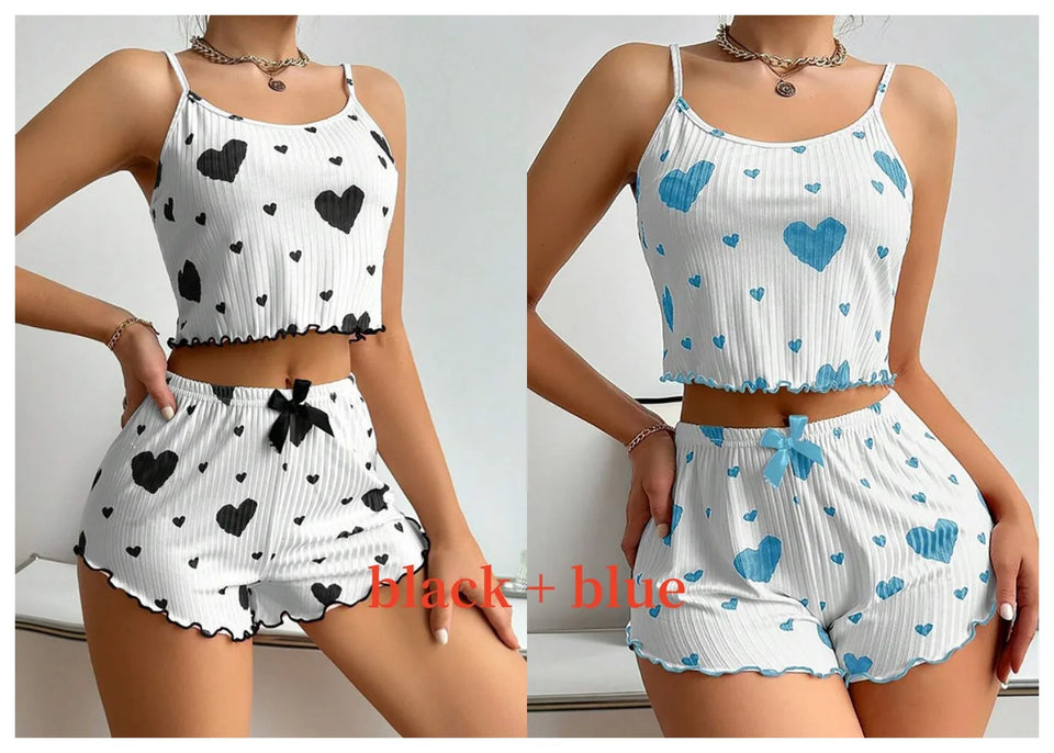 Double Love – 2-in-1 Heart Pajama Set