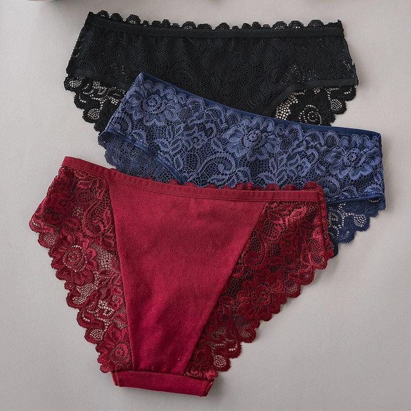 "Triple Temptation Lace Set"