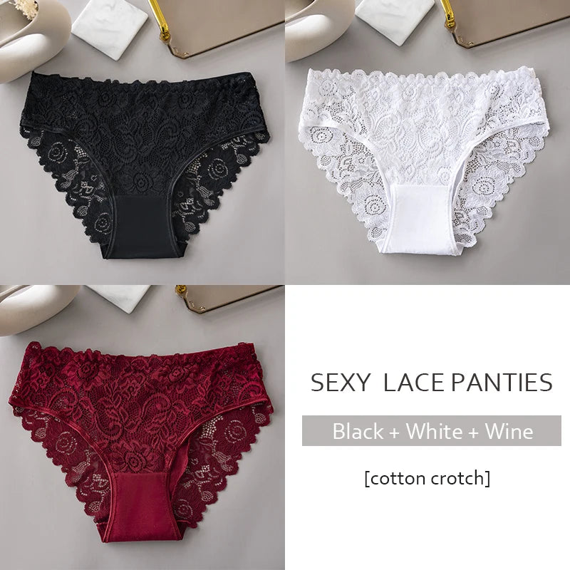 "Triple Temptation Lace Set"