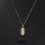 Divine Grace – Virgin Mary Zircon Necklace