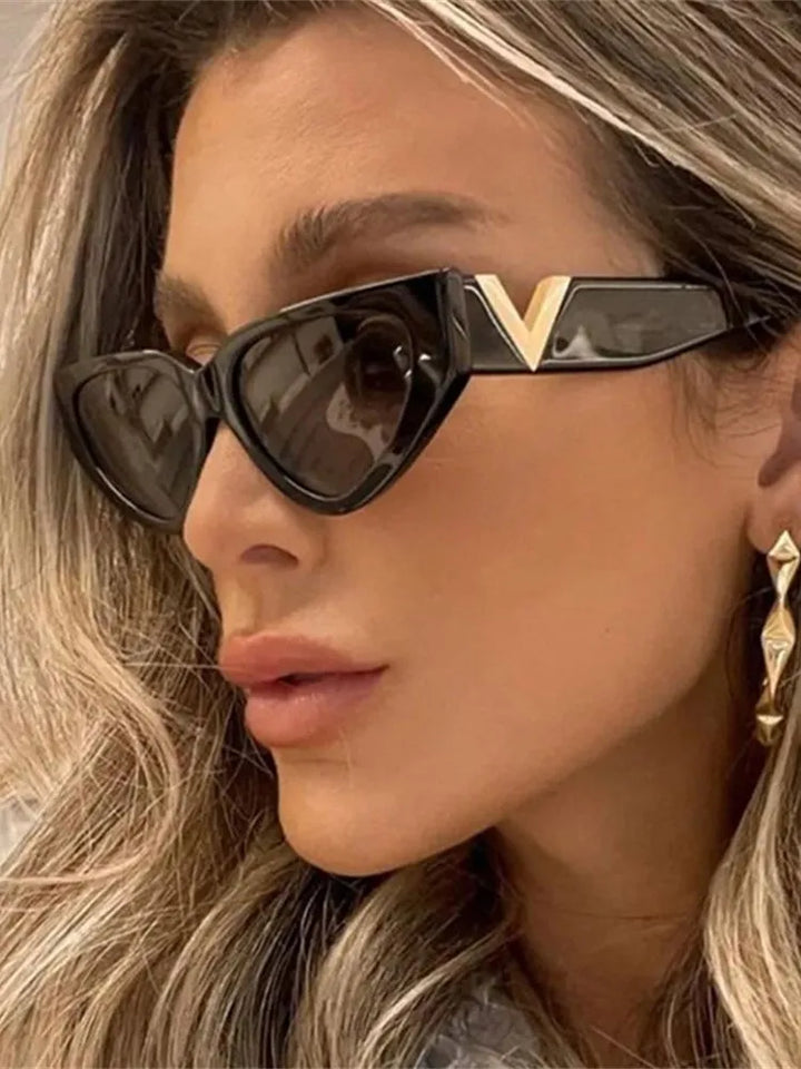 Luxury vintage sunglasses with UV400 protection