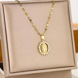Divine Grace – Virgin Mary Zircon Necklace